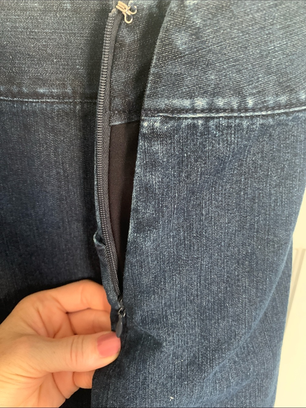 Classic Dark Blue Denim Skort - Picture 5 of 7